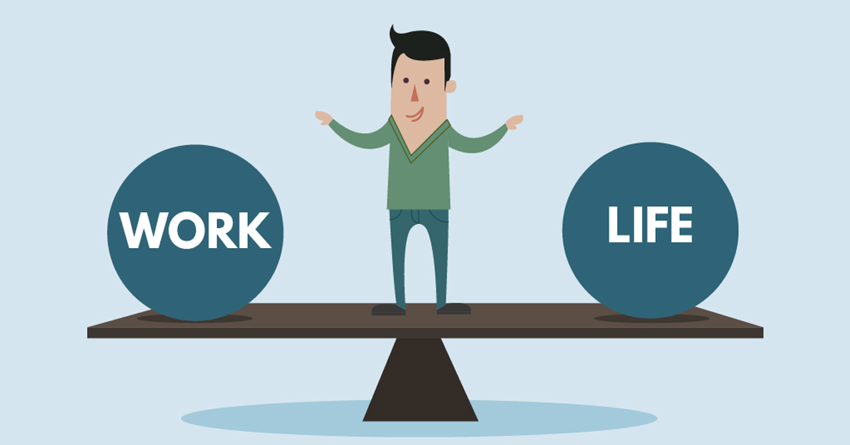 Work-Life-Balance-illustration-cooffiz-co-office-coworking-in-delhi